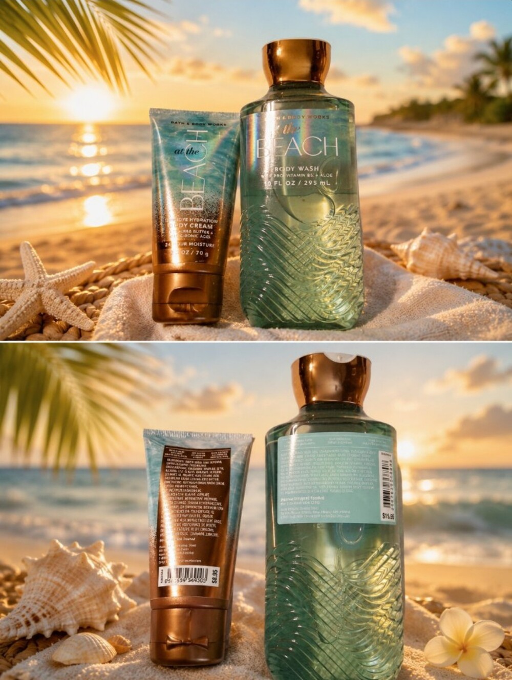 Bath & Body Works At The Beach Body Wash & Body Cream NWT